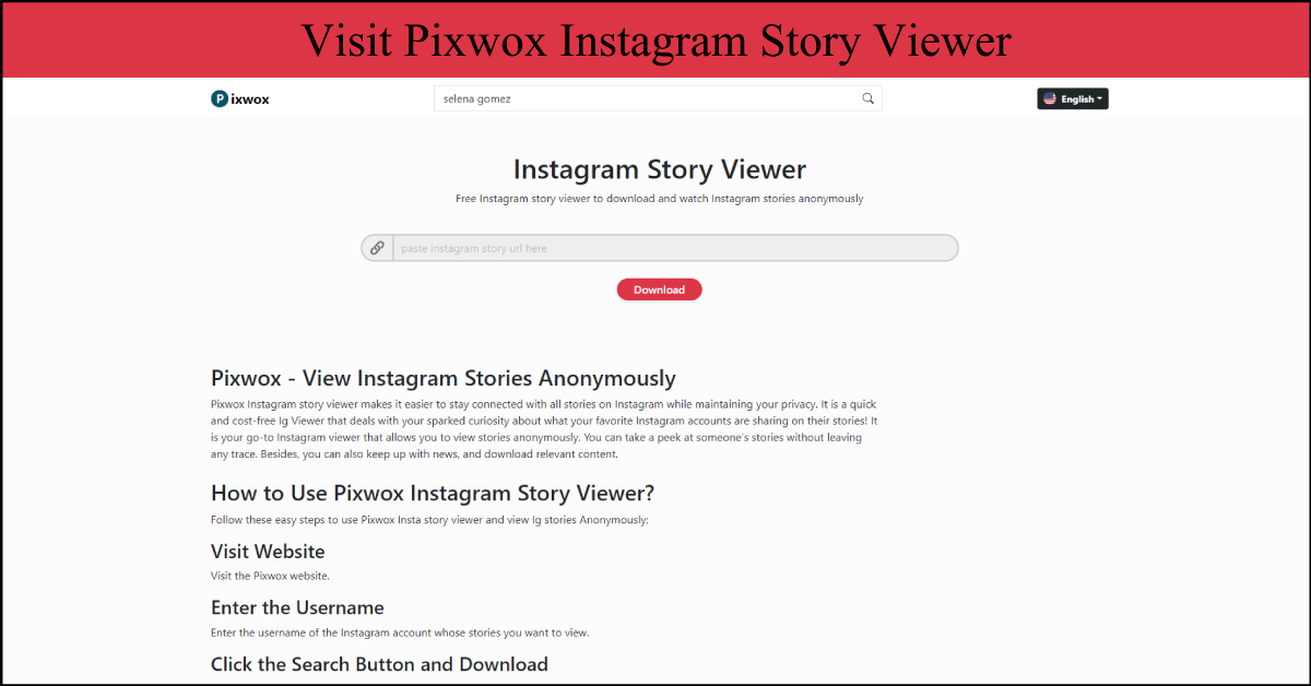 open instagram pixwox instagram story viewer