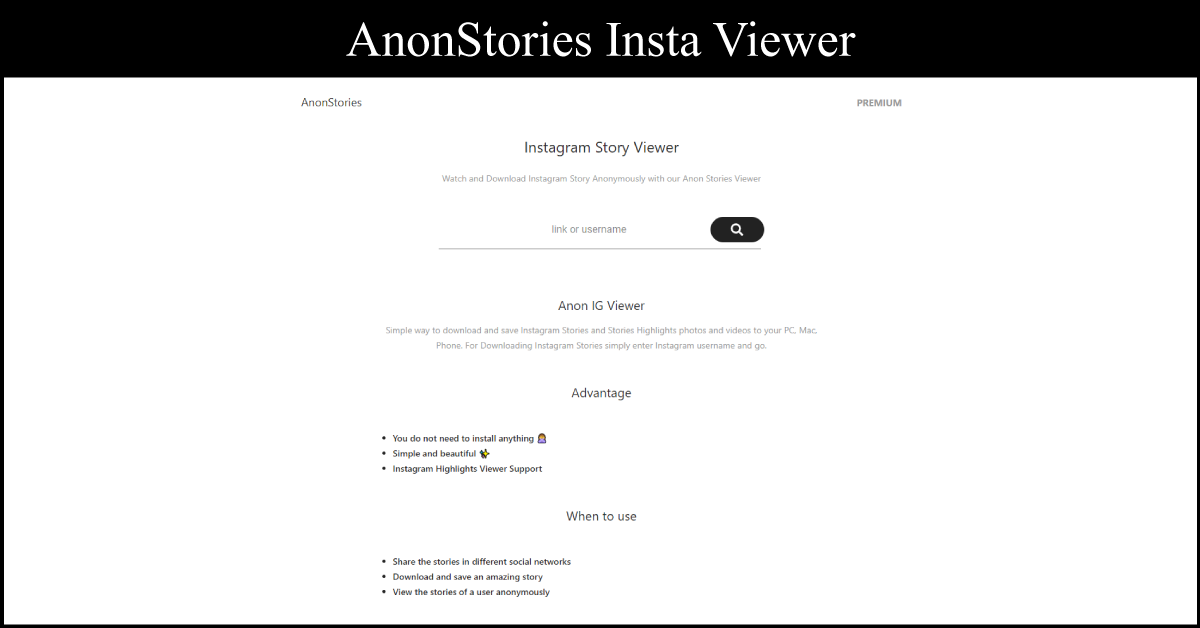 Pixwox Instagram profile Viewer VS AnonStories Insta Viewer