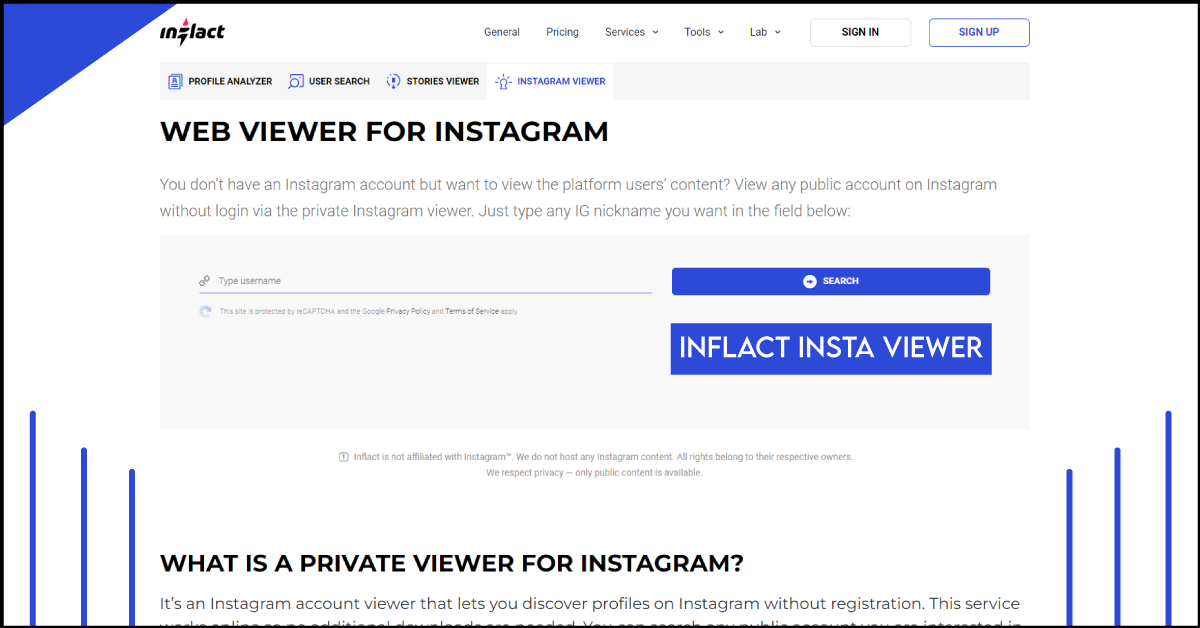 Pixwox Instagram Viewer VS Inflact Insta Viewer
