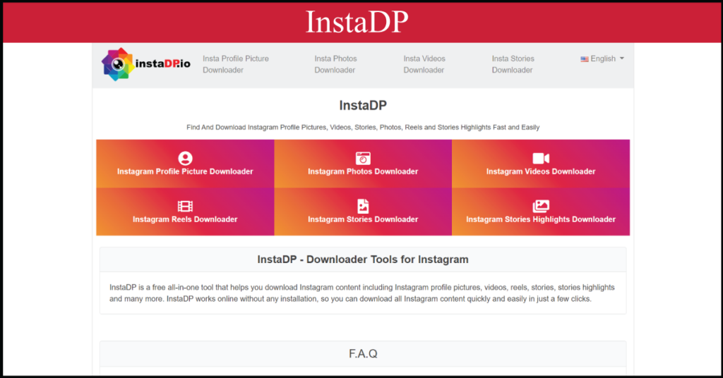 InstaDP - instagram photo viewer