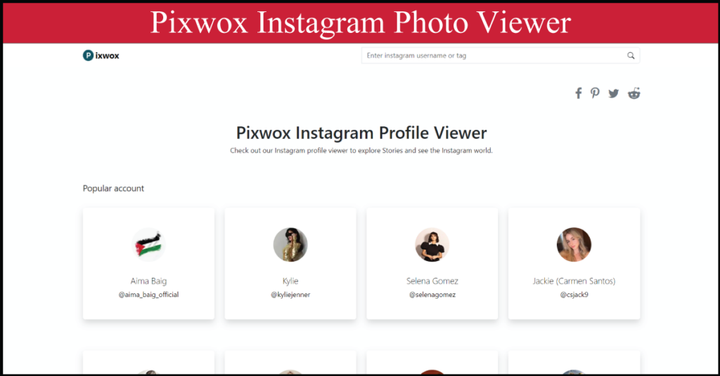 Pixwox Instagram Photo Viewer